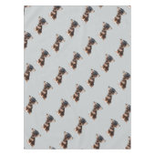 Afstuderen Chihuahua dog Tafelkleed (Voorkant)