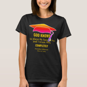 AFSTUDEREN Christelijk GOD KENT DE PLANNEN Custom T-shirt