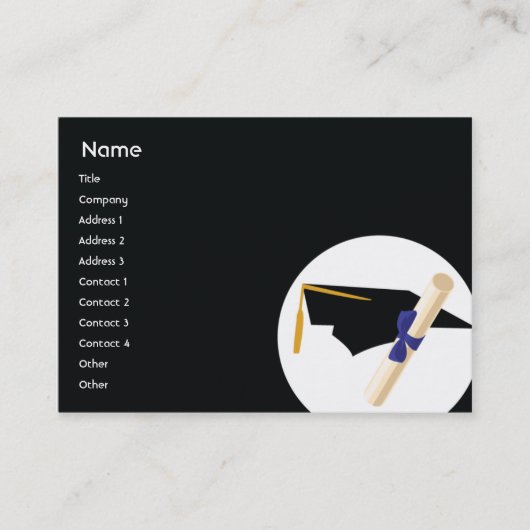 Afstuderen - Chubby Contactkaartje (Voorkant)