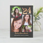 Afstuderen Circle Gouden Krijt Klasse van 2024 Afd Kaart (Staand voorkant)