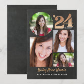 Afstuderen Circle Gouden Krijt Klasse van 2024 Afd Kaart (Voorkant / Achterkant)