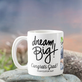 Afstuderen citaat Dream Big Custom Afstudeerder Fo Koffiemok