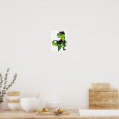 Afstuderen CL van 2025 Funny Dinosaur T-Rex Gradua Poster (Keuken)