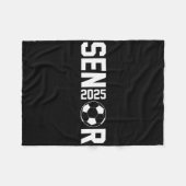 Afstuderen CL van 2025 Senior Voetballer Afstudere Fleece Deken (Voorkant (Horizontaal))