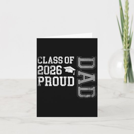 Afstuderen CL van 2026 Proud Dad Afstuderen Senior Kaart (Voorkant)