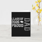 Afstuderen CL van 2026 Proud Dad Afstuderen Senior Kaart (Gele Bloem)