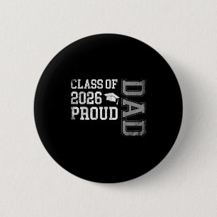 Afstuderen CL van 2026 Proud Dad Afstuderen Senior Ronde Button 5,7 Cm