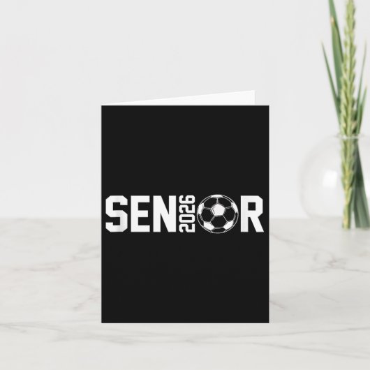 Afstuderen CL van 2026 Senior Soccer Player Gradua Kaart (Voorkant)