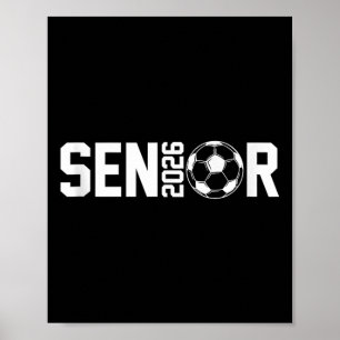 Afstuderen CL van 2026 Senior Soccer Player Gradua Poster