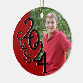 Afstuderen Class 2020 foto rood Keramisch Ornament (Links)