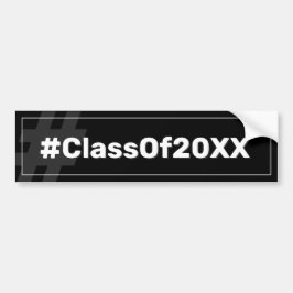 Afstuderen Class Hashtag-Bumpersticker Bumpersticker