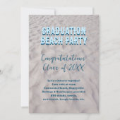 Afstuderen Class Invitation Beach Party Thema Kaart (Voorkant)