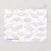 Afstuderen Class Invitations Uitnodiging Briefkaart (Achterkant)