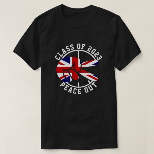 Afstuderen Class of 2025 Peace Out UK Afstuderen T-shirt (Design voorkant)