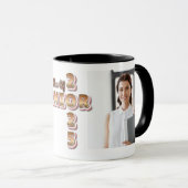 Afstuderen Class of 2025 Senior Afstuderen Foto Mok (Voorkant rechts)