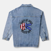 Afstuderen Class of 2025 USA Flag Afstuderen Stude Denim Jacket (Achterkant)