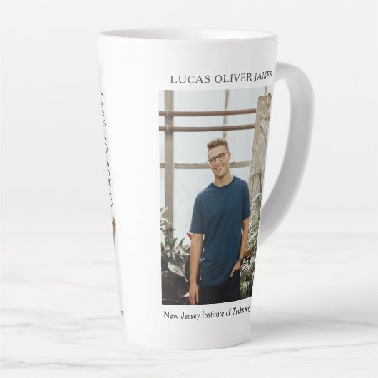 Afstuderen Class of Architecture Engineer Foto Latte Mok (Rechterhoek)