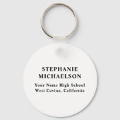 Afstuderen Class Senior Photo Sleutelhanger (Achterkant)