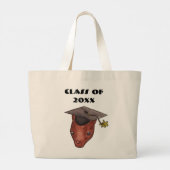 Afstuderen Class Woodland Animal Cute Squirrel Grote Tote Bag (Achterkant)