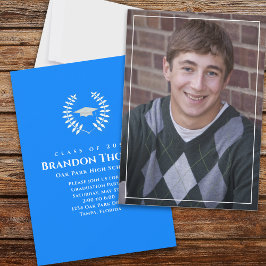 Afstuderen Classic Photo Laureate Laurel Blue Kaart