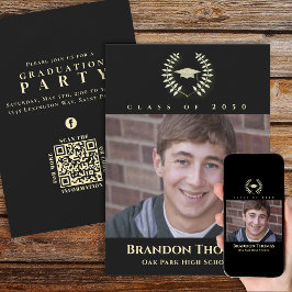 Afstuderen Classic Photo Laureate Laurel Gold Kaart