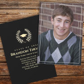 Afstuderen Classic Photo Laureate Laurel Gold Kaart