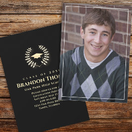 Afstuderen Classic Photo Laureate Laurel Gold Kaart