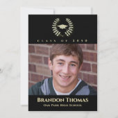 Afstuderen Classic Photo Laureate Laurel Gold Kaart (Voorkant)