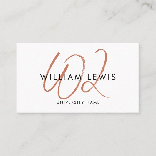 Afstuderen Code voor het script voor studenten Ter Visitekaartje (Voorkant)