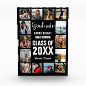 Afstuderen Collage Black Afstuderen Photo Block Fotoblokken (Voorkant)