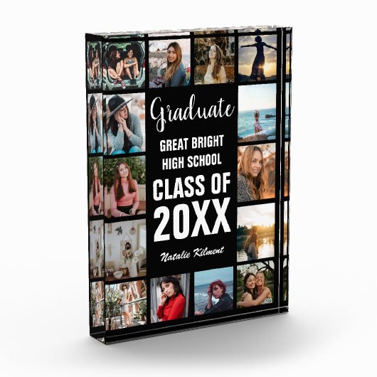 Afstuderen Collage Black Afstuderen Photo Block Fotoblokken (Links)