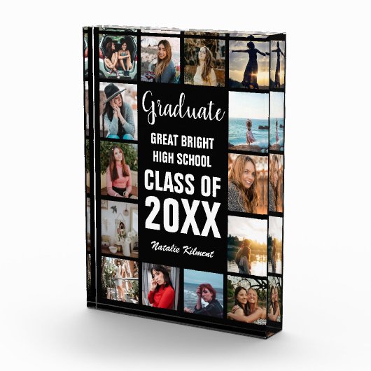 Afstuderen Collage Black Afstuderen Photo Block Fotoblokken (Rechts)