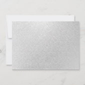 Afstuderen collage | Zilver chique triple 3 foto Kaart (Achterkant)