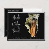 Afstuderen College Bound Illinois Briefkaart (Voorkant / Achterkant)