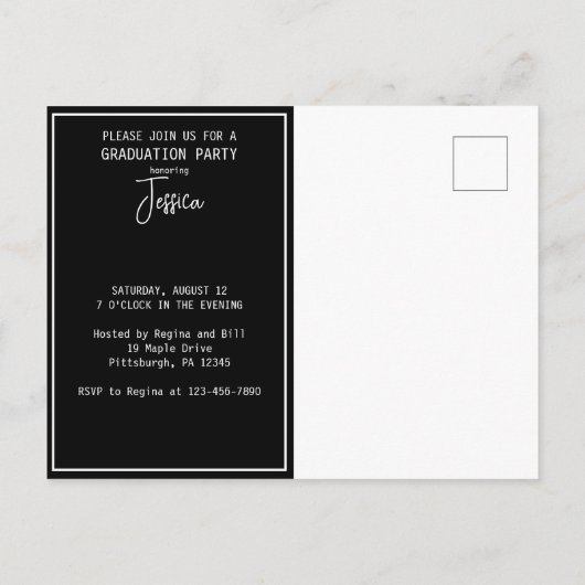 Afstuderen College Bound Kentucky Briefkaart (Achterkant)