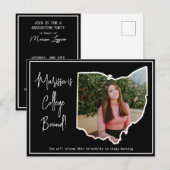 Afstuderen College Bound Ohio Aankondigingskaart (Voorkant / Achterkant)