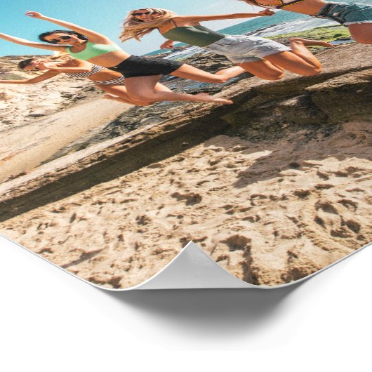 Afstuderen College Foto 3 - Roze glitter Poster (Hoek)