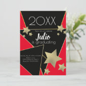 Afstuderen College Highschool Celebratie Foto I Kaart (Staand voorkant)