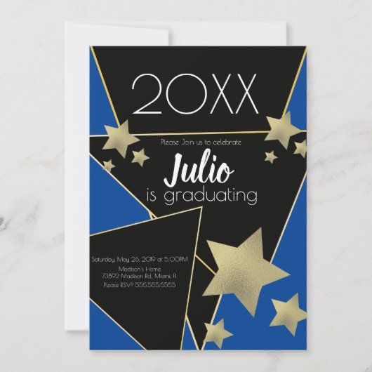 Afstuderen College Highschool Celebration Foto Kaart (Voorkant)