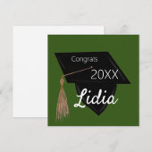 Afstuderen College Highschool Pet Gown Card (Voorkant / Achterkant)