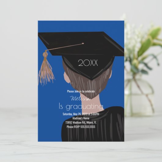 Afstuderen College van Hogescholen Afstuderen Man  Kaart (Staand voorkant)