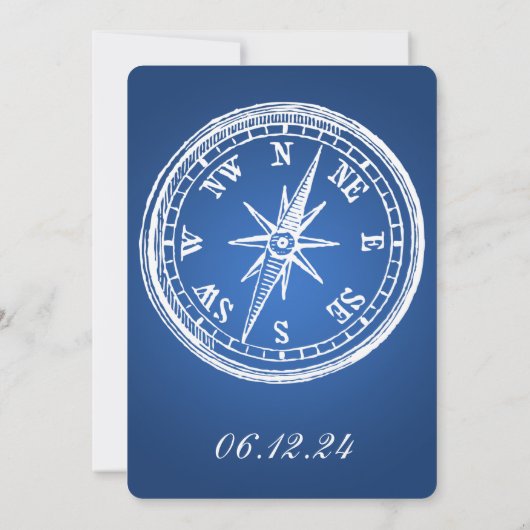 Afstuderen  Compass Blue Kaart (Achterkant)
