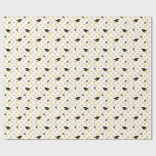 Afstuderen Confetti Magic Cadeaupapier (Vlak)