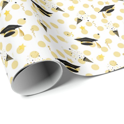 Afstuderen Confetti Magic Cadeaupapier (Rol Hoek)