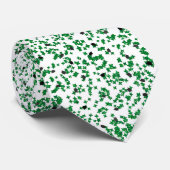 Afstuderen Confetti Stropdas, groen en zwart Stropdas (Opgerold)