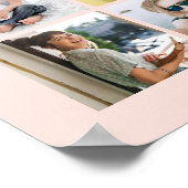 Afstuderen Congrats 23 Photo Collage Blush & Gold Poster (Hoek)