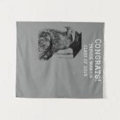 Afstuderen Congrats Achtergrond | arend Wandkleed (Voorkant (horizontaal))