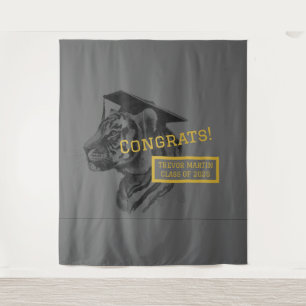 Afstuderen Congrats Achtergrond Wandkleed