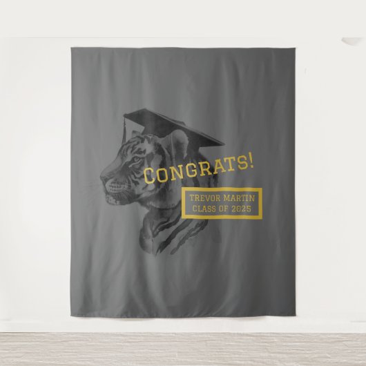 Afstuderen Congrats Achtergrond Wandkleed (Voorkant)