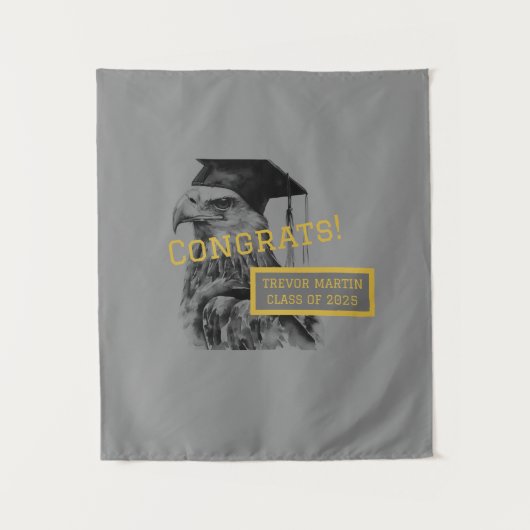 Afstuderen Congrats Achtergrond Wandkleed (Voorkant)